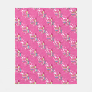 The Grinch   Cindy-Lou Who Pink Holiday Pattern Fleece Blanket