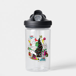 The Grinch Colorful Christmas Graphic Water Bottle