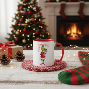 The Grinch Holds Cindy Lou Who Mug