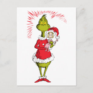 The Grinch Holds Cindy Lou Who Postcard