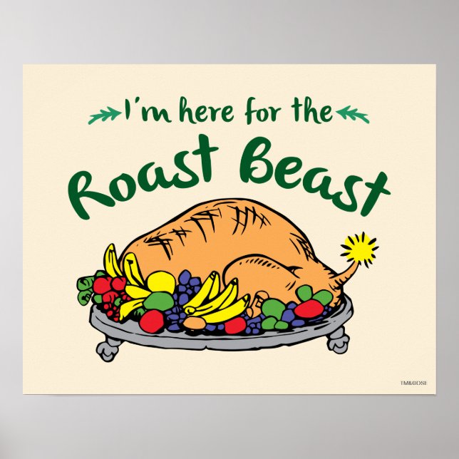 The Grinch | I'm Here for the Roast Beast Poster (Front)