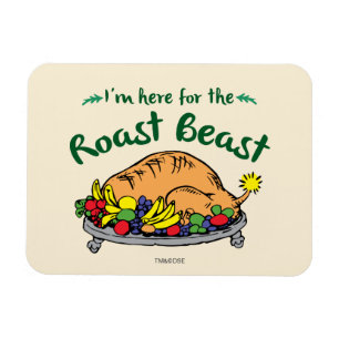 The Grinch   I'm Here for the Roast Beast Quote Magnet