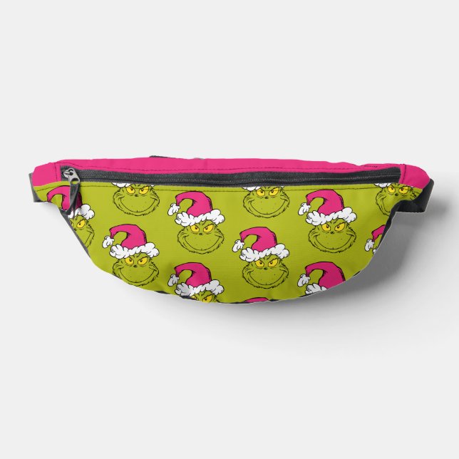The Grinch in Pink Santa Hat Fanny Pack (Lay Down)