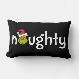 The Grinch is Naughty Lumbar Pillow