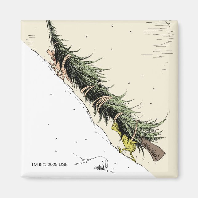 The Grinch & Max Return the Christmas Tree Magnet (Front)