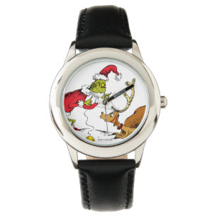 The Grinch Prepares Max the Reindeer Watch