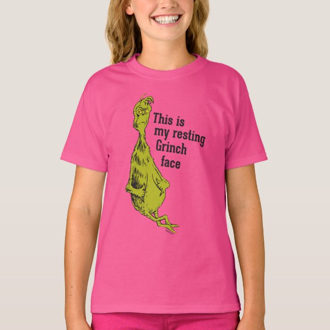 The Grinch | Resting Grinch Face T-Shirt (Front)