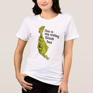The Grinch Resting Grinch Face Tri-Blend Shirt