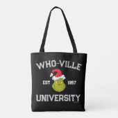 The Grinch | Who-ville University Est 1957 Tote Bag (Back)