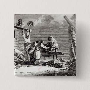 The Grinder 2 Inch Square Button