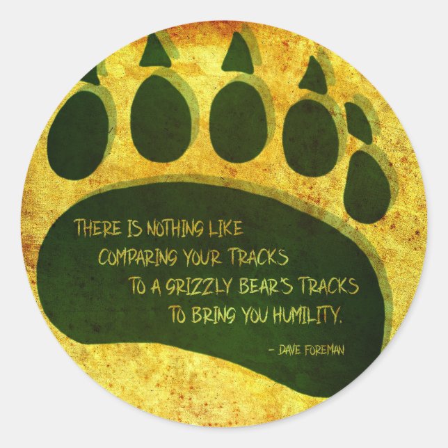 The Grizzly's Gift Classic Round Sticker (Front)