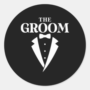 The Groom - Bachelor Party  Classic Round Sticker
