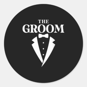 The Groom - Bachelor Party  Classic Round Sticker