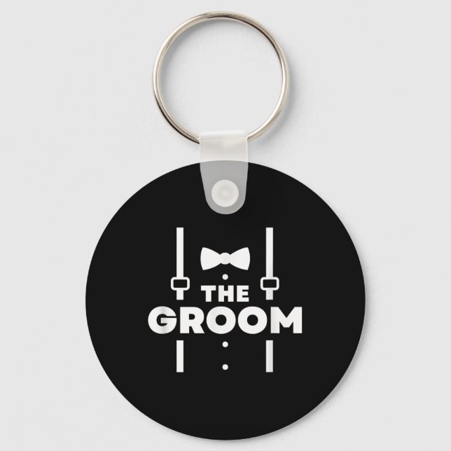 The Groom, Bachelor Party  Keychain (Front)