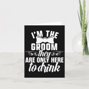 The Groom Bachelor Supplies Party Wedding 1 Card