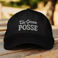 The Groom Posse Modern Simple Typography Wedding
