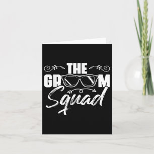 The Groom Squad Sungles Wedding Bachelor Party Gro Card