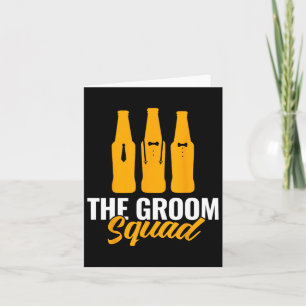 The Groom Squad Sungles Wedding Bachelor Party Gro Card