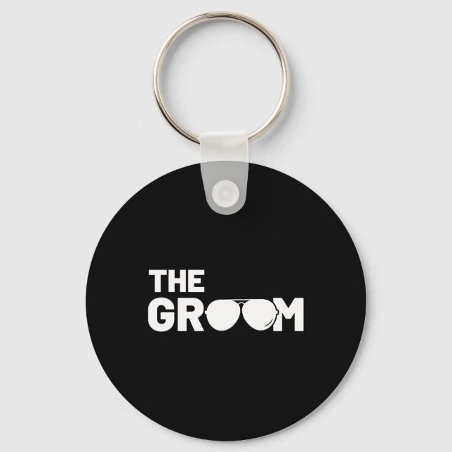 The Groom Squat Bachelor Supplies Party Wedding 1  Keychain (Front)