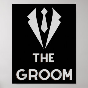 The Groom Squat Bachelor Supplies Party Wedding Poster