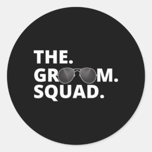 The Groom Team Bachelor Party Performance Classic Round Sticker