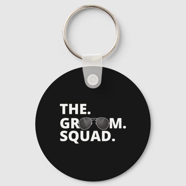 The Groom Team Bachelor Party Performance Keychain (Front)