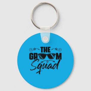 The Groom Team Sungles Wedding Bachelor Party Keychain