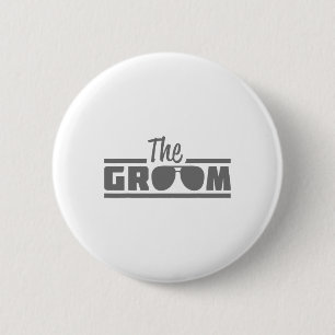 The Groom Vintage Men Wedding Day Groom To Be 2 Inch Round Button