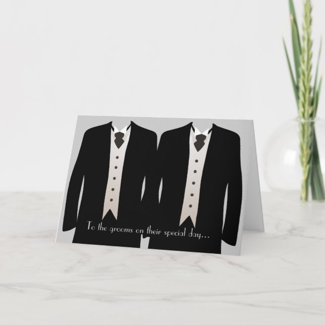 The Grooms Card (Front)