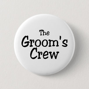 The Grooms Crew 2 Inch Round Button