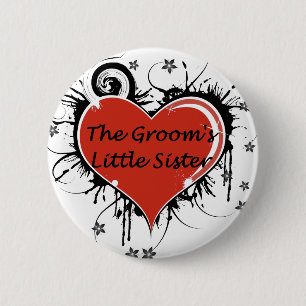 The Groom's Little Sister 2 Inch Round Button