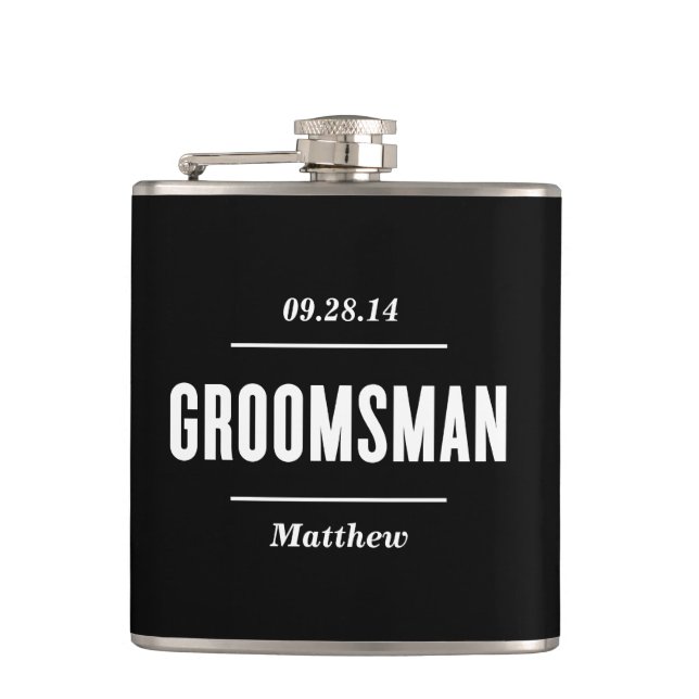 The Groomsman | Wedding Flask (Front)