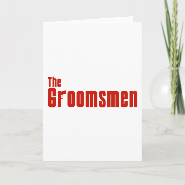 The Groomsmen (Mafia Red) Card (Front)