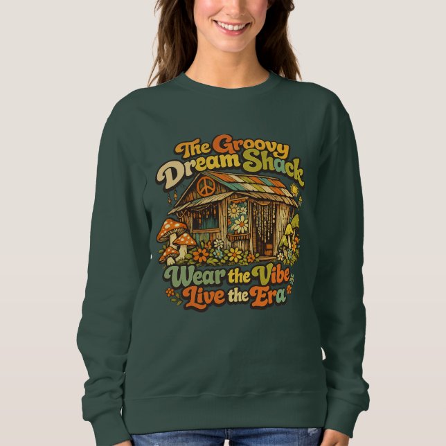 The Groovy Dream Shack Basic Woman's Sweatshirt (Front)
