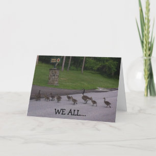 THE GROUP OF DUCK'S QUACK YOU HAPPY BIRTHDAY GROUP CARD