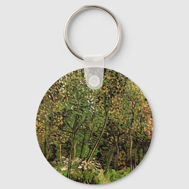 The Grove by Vincent van Gogh Keychain (Front)