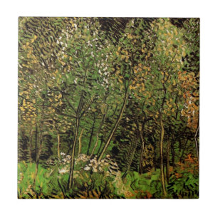 The Grove by Vincent van Gogh Tile