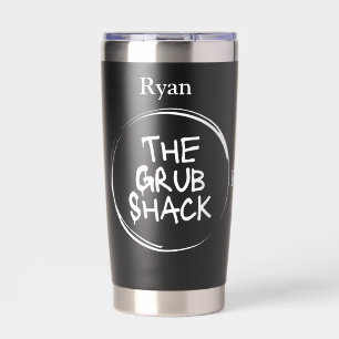 The Grub Shack Black Insulated Tumbler