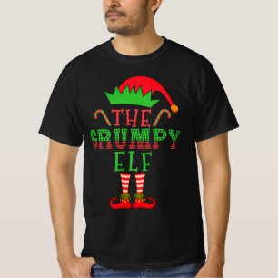 The Grumpy Elf Christmas Family Matching Pajama T-Shirt