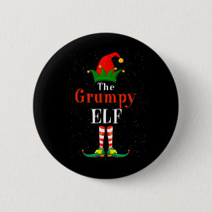 The Grumpy Elf Pyjama Christmas Family Matching Gr 2 Inch Round Button