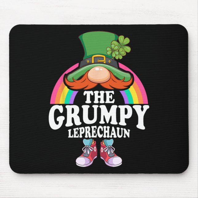 The Grumpy Leprechaun St Patricks Day Costume  Mouse Pad (Front)