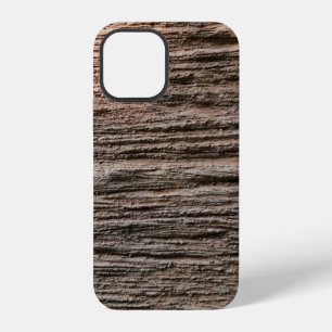 The grunged rusty on the wall isolated. Rust metal iPhone 12 Case