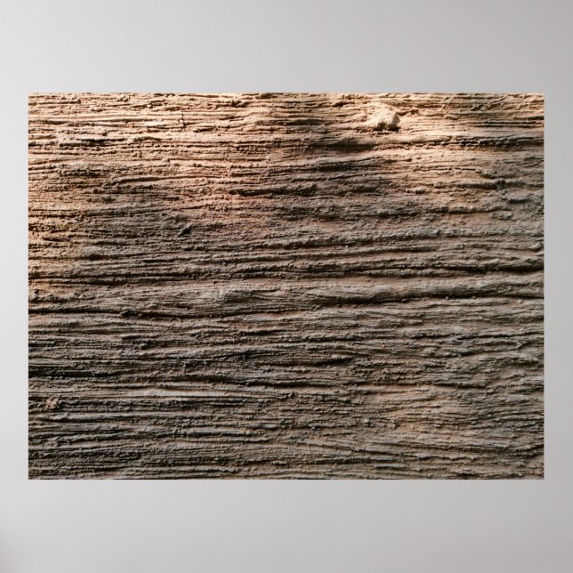 The grunged rusty on the wall isolated. Rust metal Poster (Front)