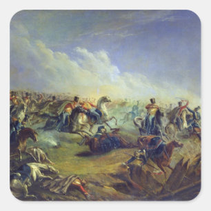 The Guard hussars attacking near Warsaw Square Sticker
