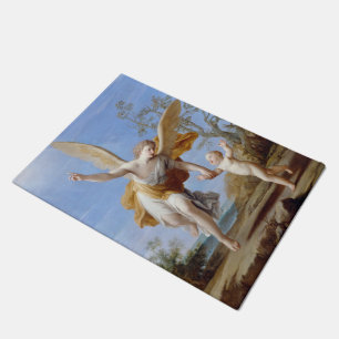 "The Guardian Angel" art floor mat