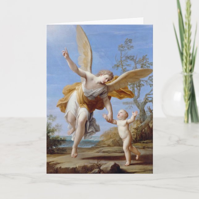 "The Guardian Angel" greeting card (Front)