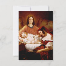 The Guardian Angel Night Watch Holy Card