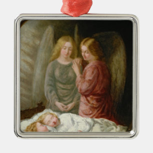 The Guardian Angels Metal Ornament