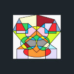 The Guardian - Etude No. 5: Symmetry of Protection Canvas Print<br><div class="desc">Discover the grounding presence of 'The Guardian - Etude No. 5'. This compelling work of sacred geometry utilizes perfect symmetry and a vibrant, diverse color palette to evoke a sense of watchful protection and inner balance. Its totem-like structure and harmonious intersection of circles and polygons make it a spiritual sentinel...</div>