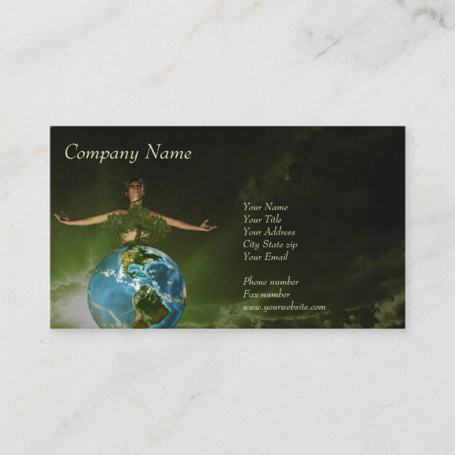 The guardian of our nature Business Card (Front)